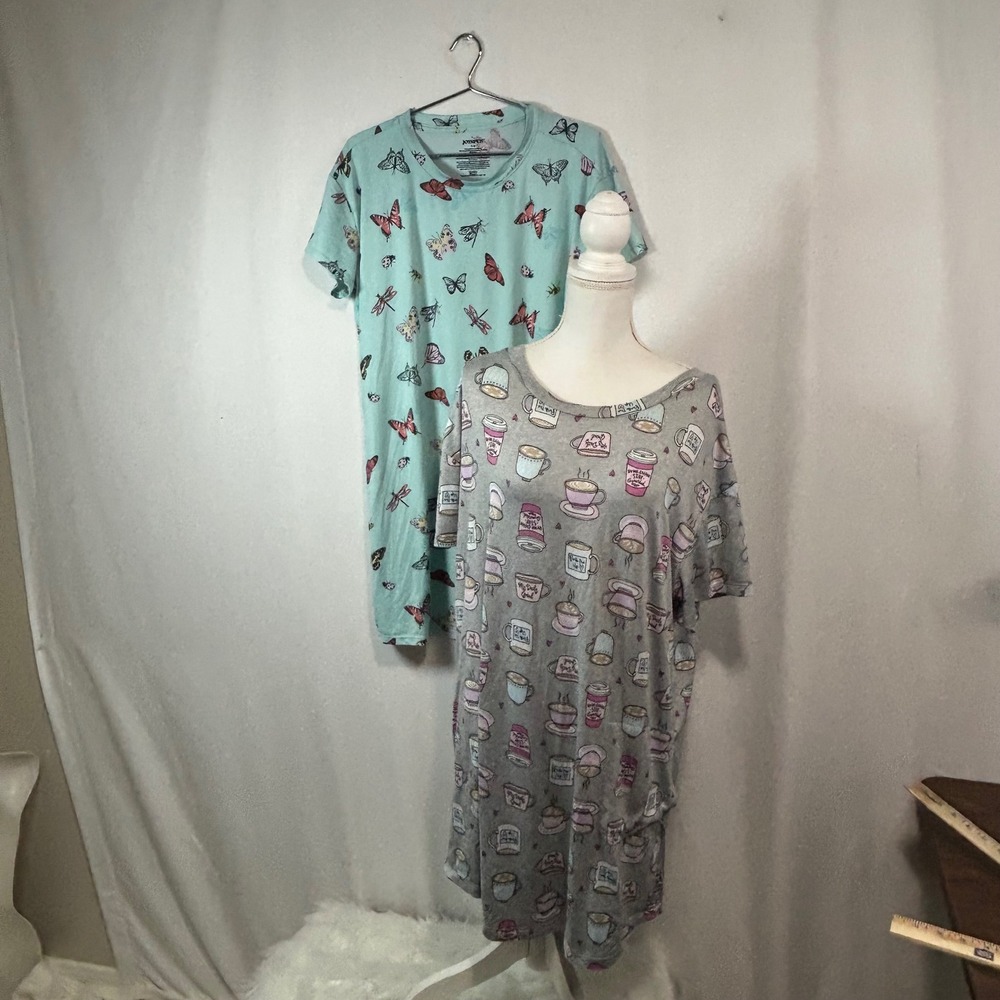 Secret Treasures & JoySpun Women's Nightgown Set S/M Sleepwear Pajamas